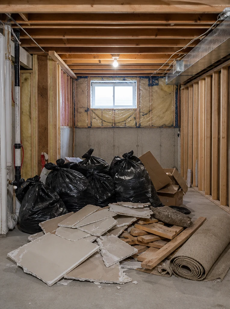 Generated before example: Renovation debris